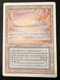 MTG Underground Sea Revised Lightly Played - Image 1