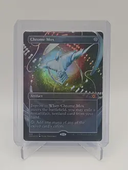 MTG Chrome Mox Borderless Foil 2020 Double Masters 2XM 358 Artifact Mythic NM - Image 1