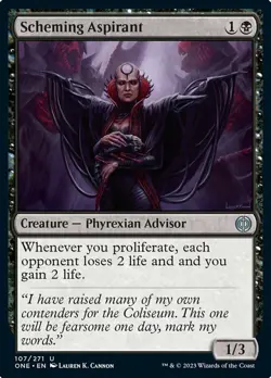 Scheming Aspirant - Foil Light Play, English Magic the Gathering MTG Phyrexia: A - Image 1