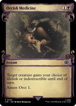 NM - Foil - Orcish Medicine (Showcase Scrolls) - 555 - Universes Beyond: The ... - Image 1