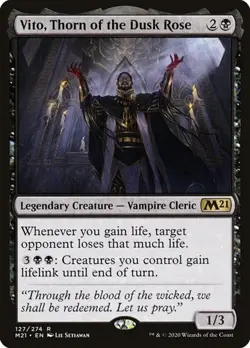 Vito, Thorn of the Dusk Rose - Foil Core Set 2021 LP MTG - Image 1