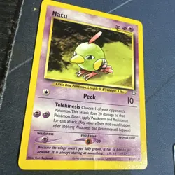 Pokemon Card Lot Of 5 Damaged Entei Natu Hoppip - Image 4