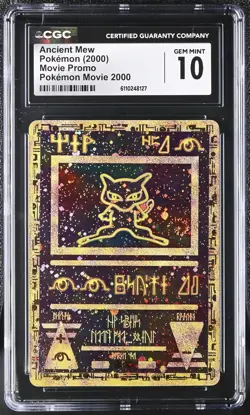 2000 POKEMON GAME MOVIE POKEMON 2000 MOVIE ANCIENT MEW CGC 10 - Image 1