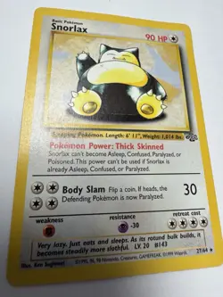Snorlax 27/64 Jungle Regular LP Pokemon 90 HP - Image 1