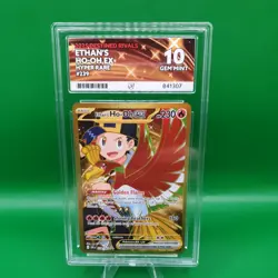 Ethan's Ho-Oh Ex 239/182 Destined Rivals Pokemon TCG Gold ACE 10 Perfect Subs - Image 1
