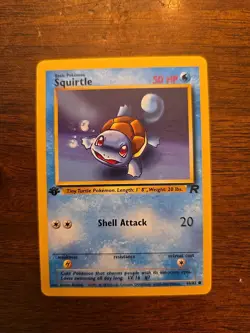 Pokemon TCG | Squirtle - 68/82 | Team Rocket - 1st Edition | NM - Image 1
