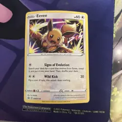 Pokemon TCG - Eevee SWSH118 Holo Rare Black Star Promo - SWSH Promos - Nm - Image 1