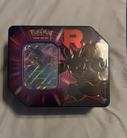 Destined Rivals Team Rocket Tin (Nidoking ex) - Sealed New - Pokemon TCG - Image 1