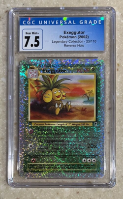 2002 POKEMON LEGENDARY COLLECTION Reverse Holo EXEGGUTOR 23/110 CGC 7.5 - Image 1