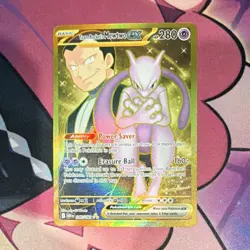 Pokemon Team Rocket's Mewtwo ex 240/182 SV10 Destined Rivals Hyper Rare Holo 28… - Image 1