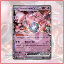 Pokemon TCG: Team Rocket's Mewtwo ex 205 Destined Rivals Promo - Image 1