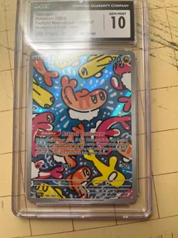 Pokemon Tatsugiri Twilight Masquerade Illustration Rare #186 CGC 10 Gem Mint - Image 4