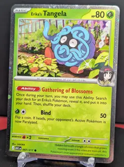 Pokemon Erika's Tangela #007/217 English Ascended Heroes Cosmos Holo Promo - Image 1