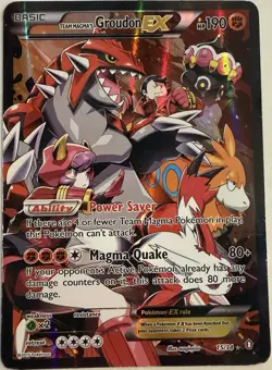 Pokemon Team Magma's Groudon EX 15/34 Double Crisis Ultra Rare Holo - Image 1