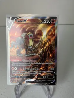 Pokemon TCG: Entei V GG36/GG70 Crown Zenith: Galarian Gallery Holo - Image 1