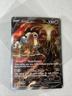 Pokemon TCG: Entei V GG36/GG70 Crown Zenith: Galarian Gallery Holo - Image 2