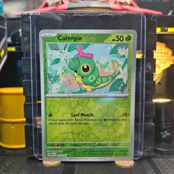 Caterpie 151 Reverse Holo Pokemon TCG 010/165 Scarlet & Violet Common - Image 1
