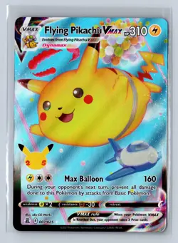 2021 Pokemon Celebrations Flying Pikachu VMAX #007/025 - Image 1
