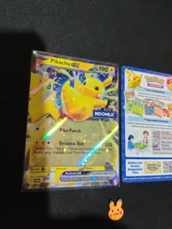 Pokemon Pikachu Indomilk Promo Holo 195/SV-P Stamped Pokemon Indonesia LP cond - Image 5