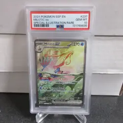 2024 POKEMON SSP EN-SURGING SPARKS SPECIAL ILLUSTRATION RARE MILOTIC EX PSA 10 - Image 1
