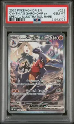 Pokemon 2025 Cynthias Garchomp ex 232/182 SIR Destined Rivals GEM MINT PSA 10 - Image 1