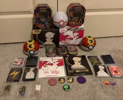 Pokemon Ascended Heroes Prismatic Evolutions MINI TINS + ETBS + POKEBALLS EMPTY - Image 1