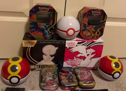 Pokemon Ascended Heroes Prismatic Evolutions MINI TINS + ETBS + POKEBALLS EMPTY - Image 2