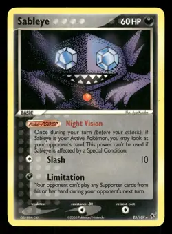Sableye 23/107 NM Rare Deoxys 2005 Pokemon TCG - Image 1