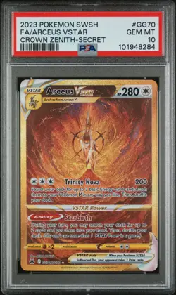 2023 POKEMON SWORD & SHIELD CROWN ZENITH SECRET FULL ART/ARCEUS VSTAR PSA 10 - Image 1