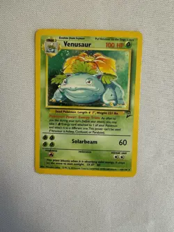 2000 Pokemon - Venusaur Holo Rare Unlimited - Base Set 2 - 18/130 WOTC SWIRL! - Image 2
