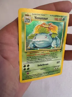 2000 Pokemon - Venusaur Holo Rare Unlimited - Base Set 2 - 18/130 WOTC SWIRL! - Image 5