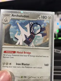 Archaludon 107/142 Promo Cosmo Holo with SWIRL - Stellar Crown - Pokemon TCG - Image 4