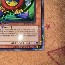🔥 YUGIOH Time Wizard DT03-EN004 DUEL TERMINAL Parallel COMMON NEAR MINT (NM) - Image 3
