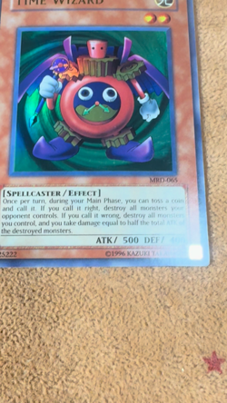 🔥 YUGIOH Time Wizard MRD-065 ULTRA RARE Metal Raiders VLP/NM ORIGINAL #2 🔥 - Image 2