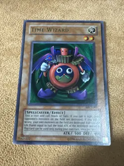 🔥 YUGIOH Time Wizard MRD-065 ULTRA RARE Metal Raiders VLP/NM ORIGINAL 🔥 - Image 3