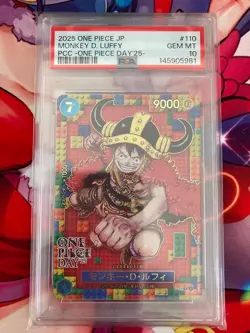 ONE PIECE DAY 2025 Monkey D. Luffy PSA10 (Sequential Number Available) - Image 1