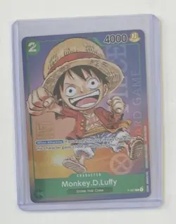 One Piece Monkey D. Luffy 1st Anniversary Tournament P-037 Stamped Promo Holo NM - Image 3