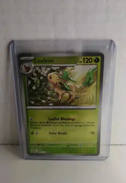 Pokemon Leafeon (Master Ball Pattern) 005/131 Sv: Prismatic Evolutions Holo NM - Image 1