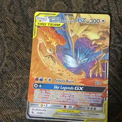 Moltres Zapdos Articuno GX 66/68 NM Holo Tag Team Hidden Fates Pokemon TCG - Image 1
