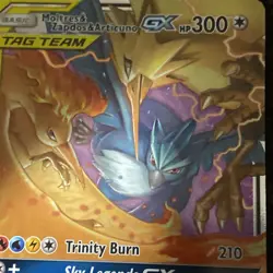 Moltres Zapdos Articuno GX 66/68 NM Holo Tag Team Hidden Fates Pokemon TCG - Image 2