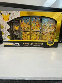 Pokemon TCG Celebrations Pikachu V Union Premium Playmat Collection NEW - Image 1