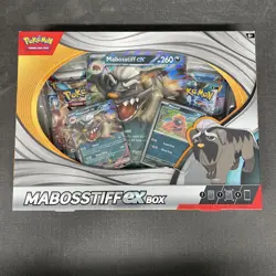 Pokemon TCG - Mabosstiff Ex Box - w/ 4 Booster Packs - Promo - Sealed New - Image 1