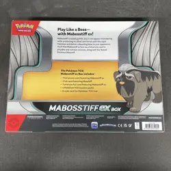 Pokemon TCG - Mabosstiff Ex Box - w/ 4 Booster Packs - Promo - Sealed New - Image 2