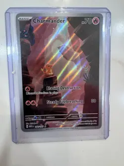 Pokemon TCG Charmander 168/165 Sv: Scarlet & Violet 151 Illustration Rare Holo … - Image 1