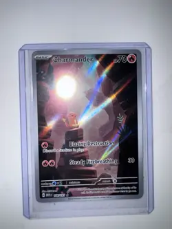 Pokemon TCG Charmander 168/165 Sv: Scarlet & Violet 151 Illustration Rare Holo … - Image 2