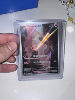 Pokemon TCG Charmander 168/165 Sv: Scarlet & Violet 151 Illustration Rare Holo … - Image 3