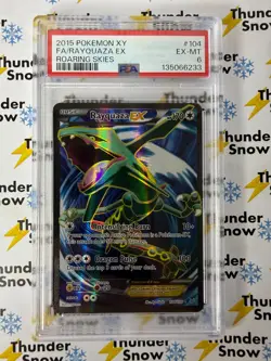 Rayquaza EX #104 Roaring Skies 2015 Pokemon XY PSA 6 - Image 1