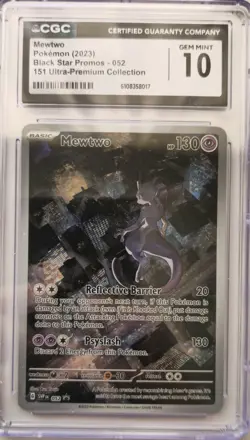 💥CGC 10 MEWTWO SVP 052 2023 POKEMON TCG 151 UPC ULTRA PREMIUM COLLECTION PROMO - Image 1
