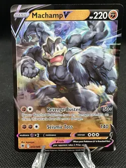 Machamp V 072/189 Pokemon SWSH: Astral Radiance Ultra Rare Holo NM - Image 1