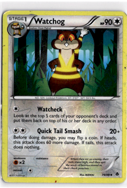 Watchog [Reverse Holo] #79 Pokemon Emerging Powers - Image 1